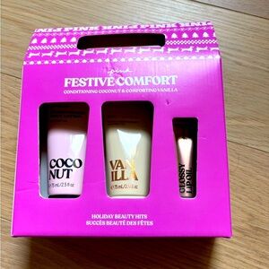 PINK Victoria's Secret Lotion and Glossy Lip Oil Set
